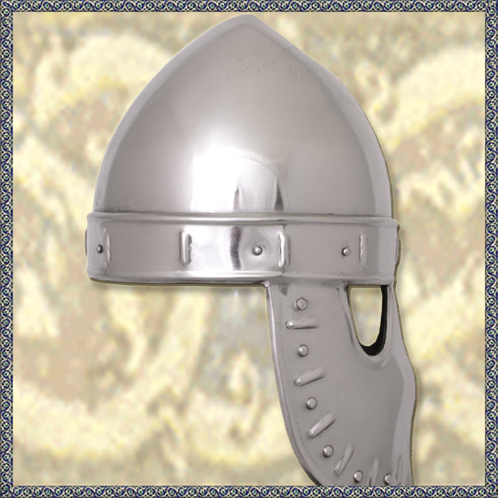 Italo-Normannischer Maskenhelm, ca. 1170, 1,6 mm Stahl