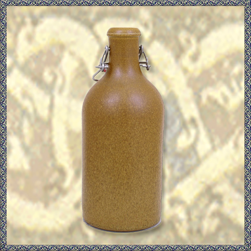Tonflasche mit Bügelverschluss, 0,5 Liter