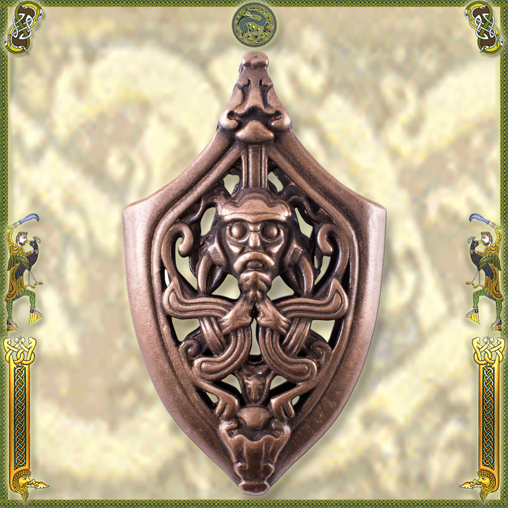 Ortblech für Wikinger-Schwertscheide, Bronze