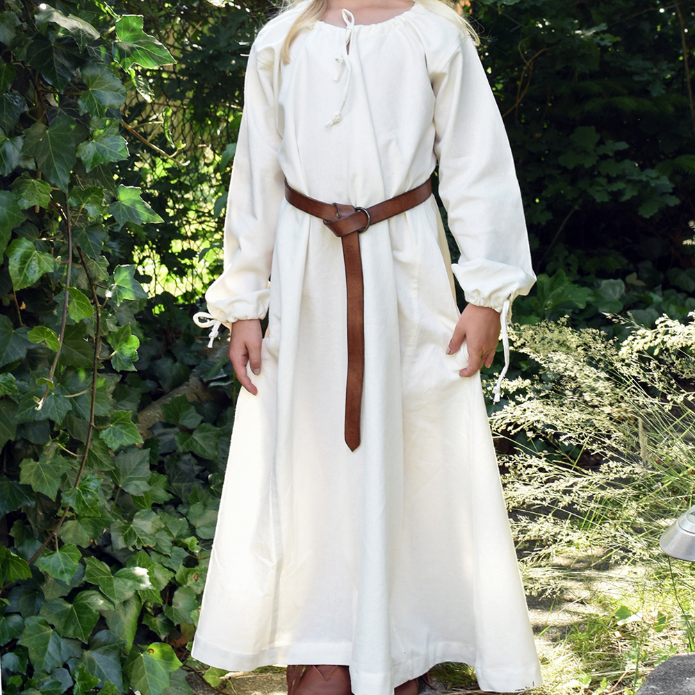 Kinder Mittelalterkleid Ana, natur in 128