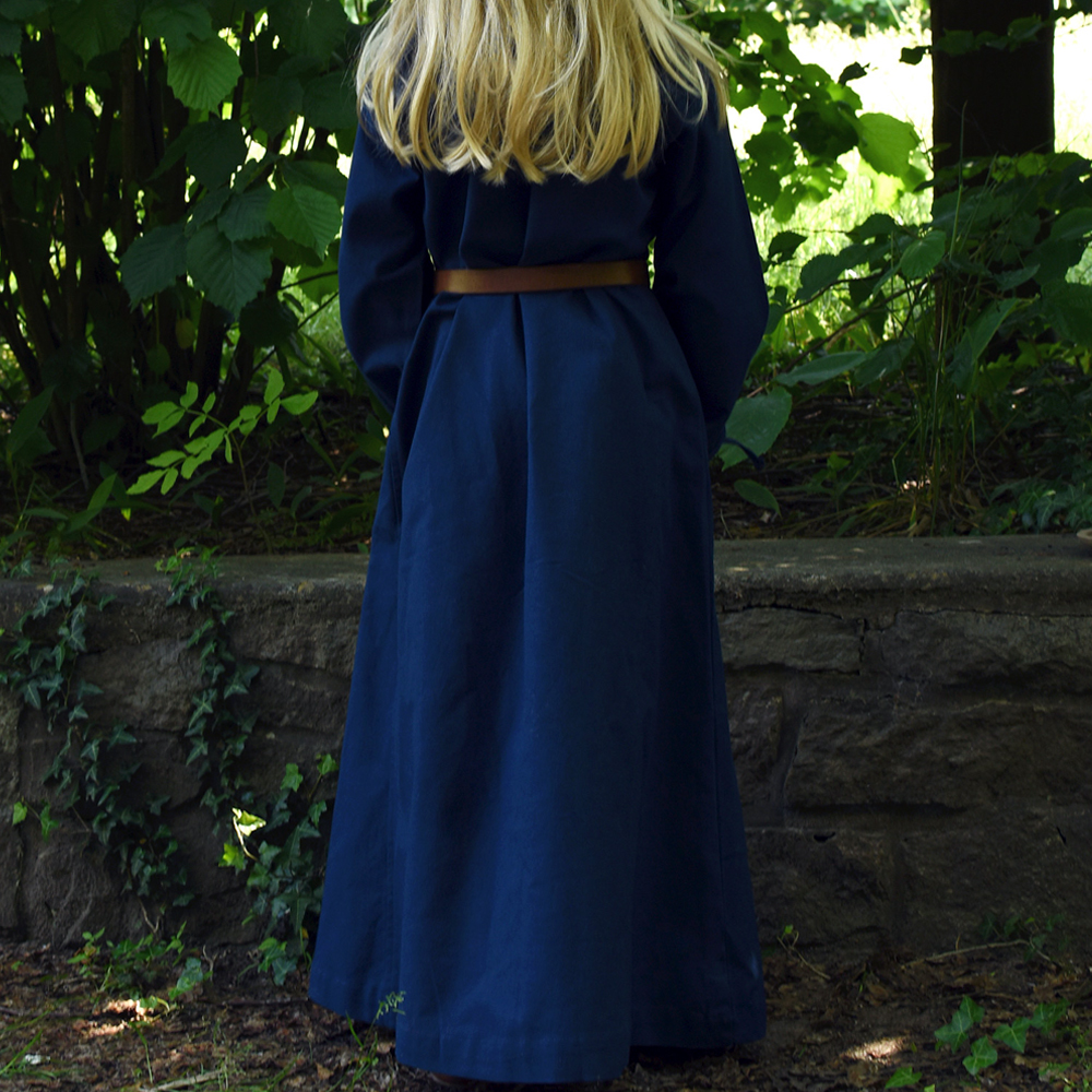 Kinder Mittelalterkleid Ana, blau in 164
